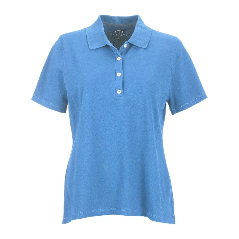 Casual Chic Clothing Vantage Women's Carolina Blue Perfect Polo