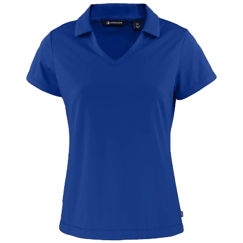 Women's Chic Outfit Cutter & Buck Women's Tour Blue Daybreak Eco Recycled V-neck Polo