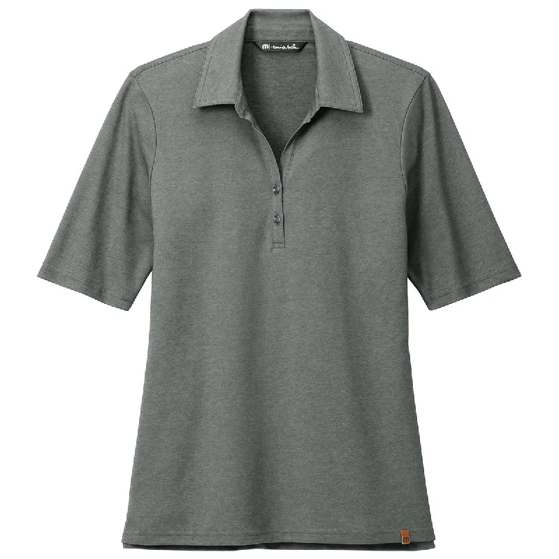 Women's Outfit TravisMathew Women's Black Heather Sunsetters Polo