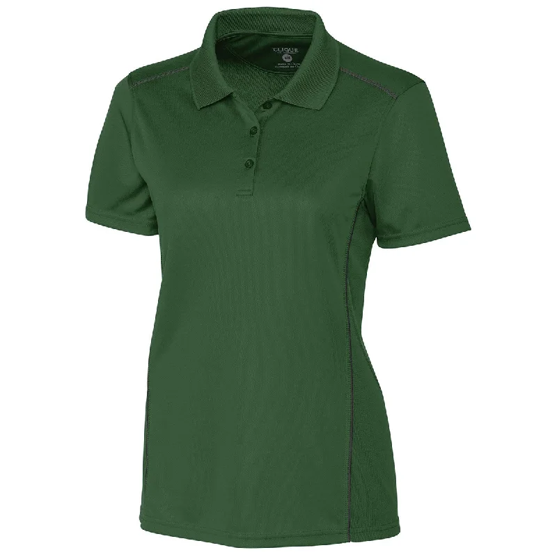 Women's Everyday Apparel Clique Women's Bottle Green Ice Sport Polo