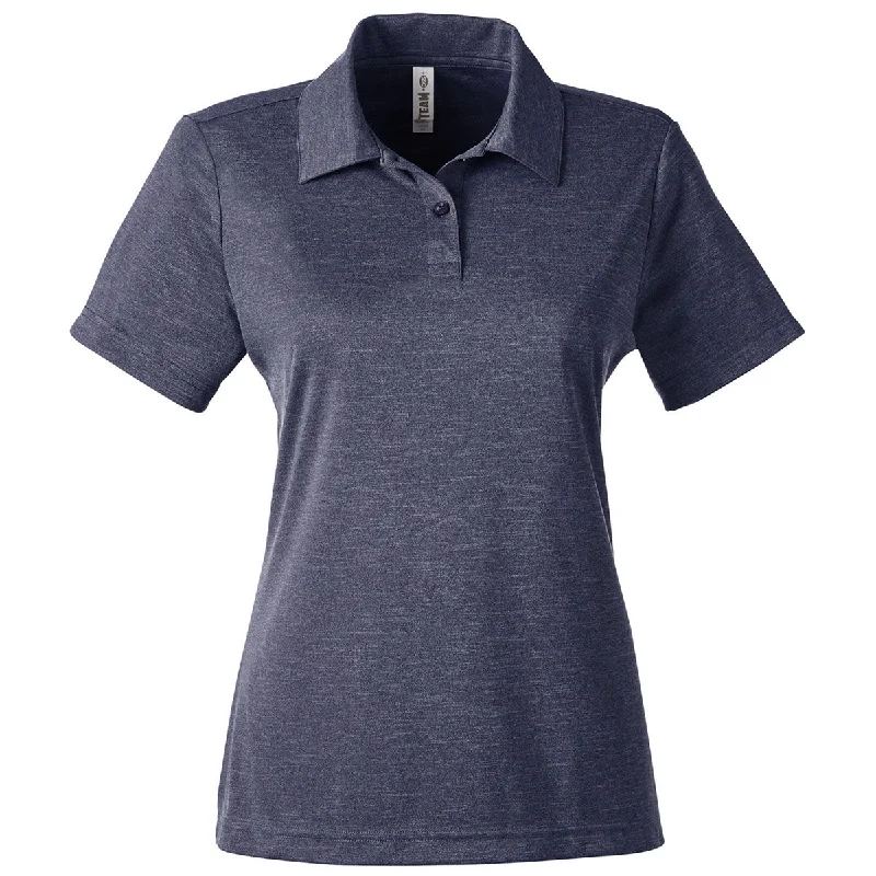 Relaxed Fit Women's Fashion Team 365 Women's Sport Dark Navy Heather Zone Sonic Heather Performance Polo