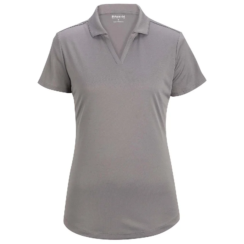 Flash Discount Edwards Women's Cool Grey Mini-Pique Snag Proof Polo