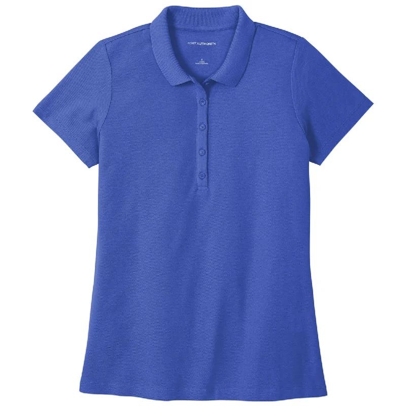 Women's Resort Garments Port Authority Women's True Royal SuperPro React Polo