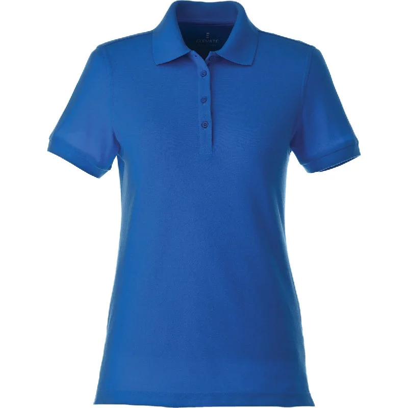 Stylish Women's Outfit Elevate Women's New Royal Belmont Short Sleeve Polo