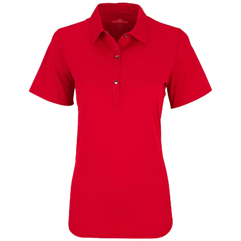 Women's Casual Attire Vansport Women's Red Sky Planet Polo