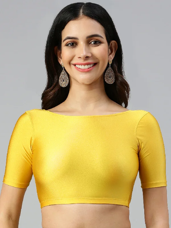 Trendy Women's Apparel Blouse Regular Sleeve-Yellow Gold