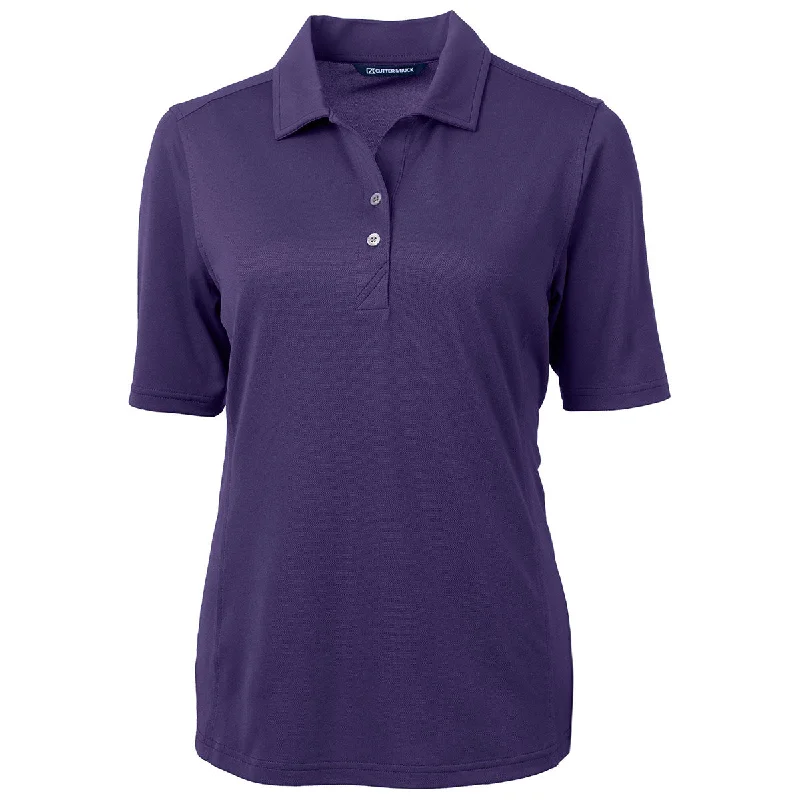 Women's Travel Outfit Set Cutter & Buck Women's College Purple Virtue Eco Pique Recycled Polo