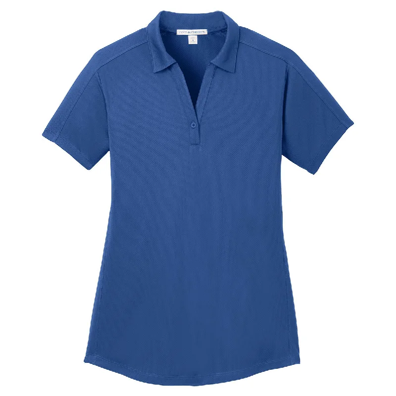 Affordable Luxury Women's Apparel Port Authority Women's True Blue Diamond Jacquard Polo