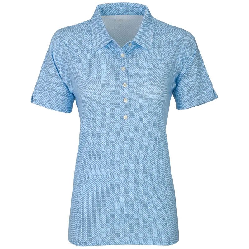 Clothing For Women Vansport Women's Carolina Blue/White Pro Eagle Polo