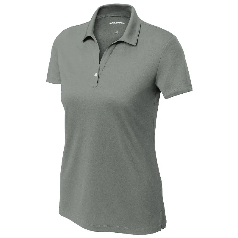 Woman Clothing Sport-Tek Women's Grey Concrete UV Micropique Polo