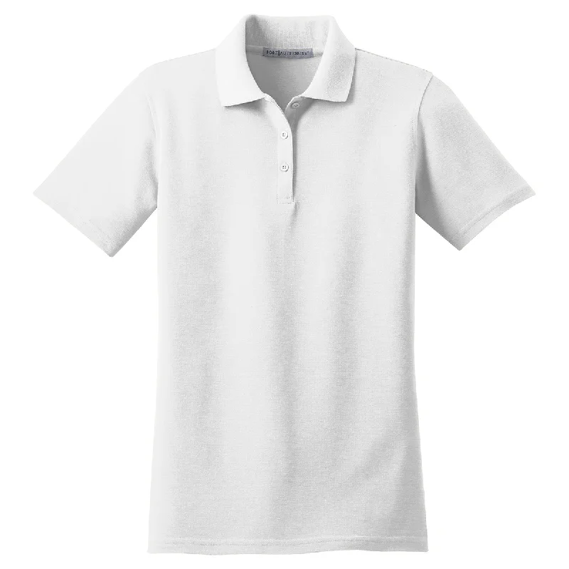 Affordable Online Boutique Port Authority Women's White Stain-Resistant Polo