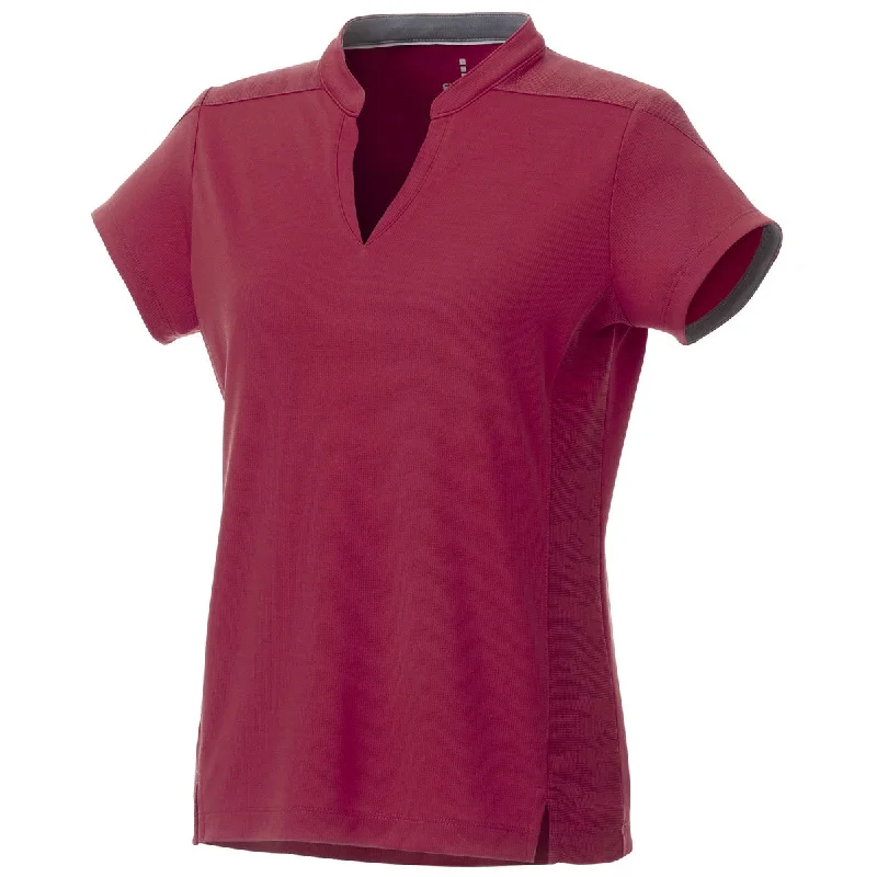 Women's Outdoor Activity Garments Elevate Women's Vintage Red Piedmont Short Sleeve Polo