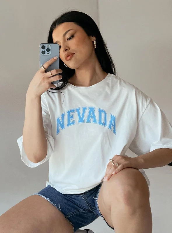 Trend Alert Nevada Graphic Tee White