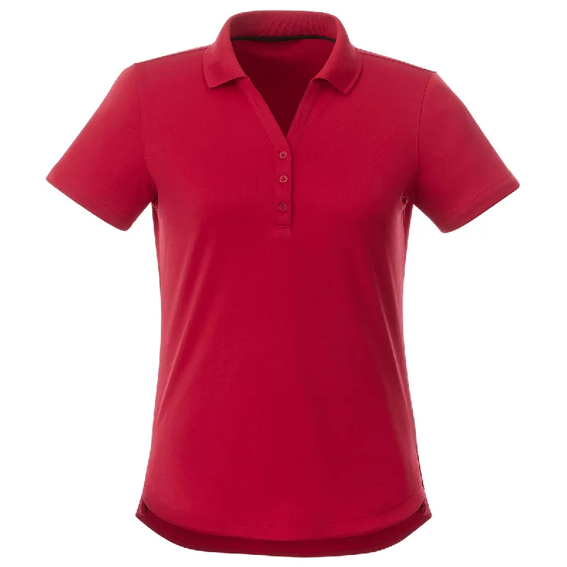 Fashion Essentials Elevate Women's Team Red Otis Short Sleeve Polo