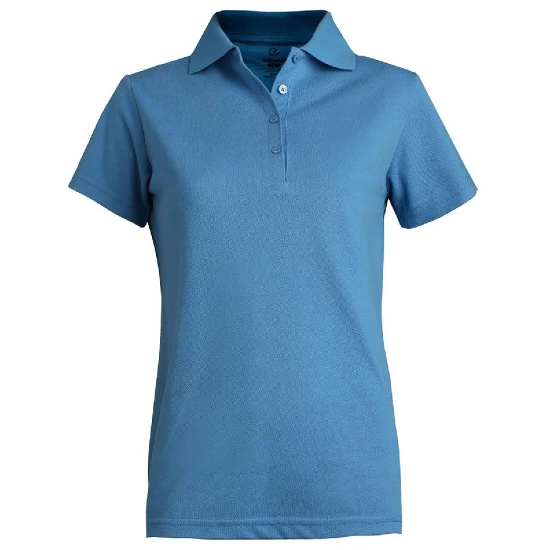 Women's Comfy Attire For Lounging Edwards Women's Marina Blue Soft Touch Pique Polo