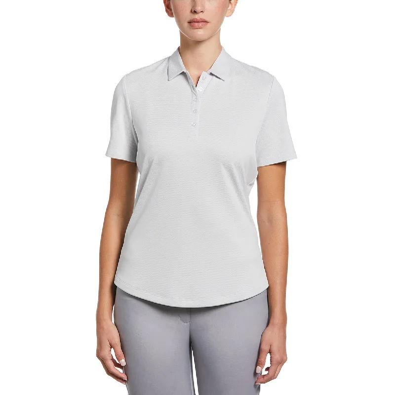 Women's Night-Out Outfit Callaway Women's Bright White Silver Birdseye Polo