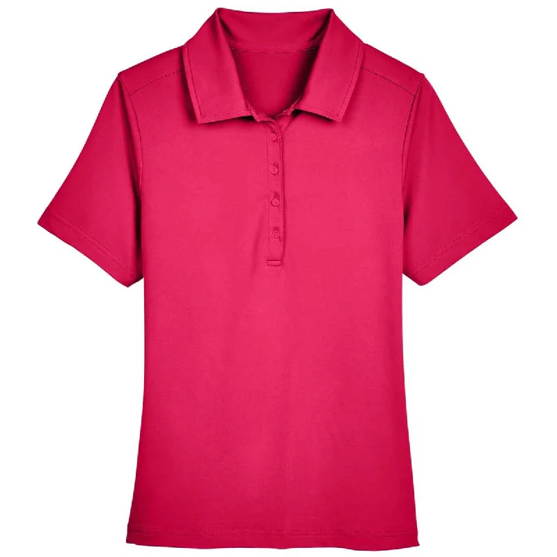 Women's Versatile Apparel Devon & Jones Women's Red CrownLux Performance Range Flex Polo