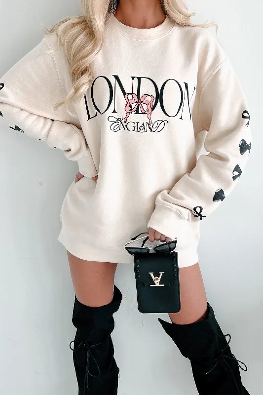 Women's Functional Outdoor Garments The London Life Graphic Sweatshirt (Ivory)