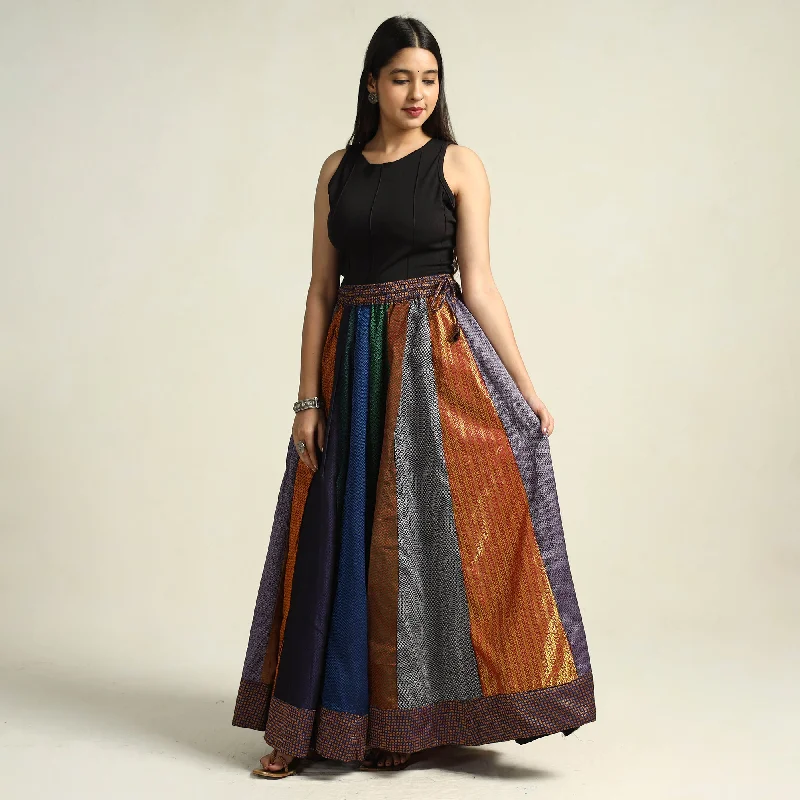 Affordable Luxury Women's Garments Multicolor - Khun Patchwork 24 Kali Cotton Long Skirt 10