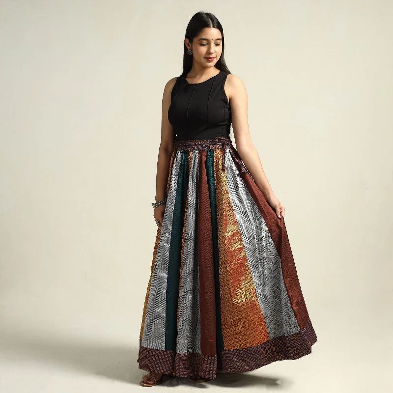 Women's Apparel And Garments Multicolor - Khun Patchwork 24 Kali Cotton Long Skirt 20