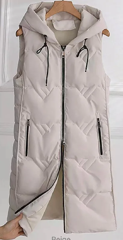 Sale On Clothing 2 Way Zipper Puffer Vest