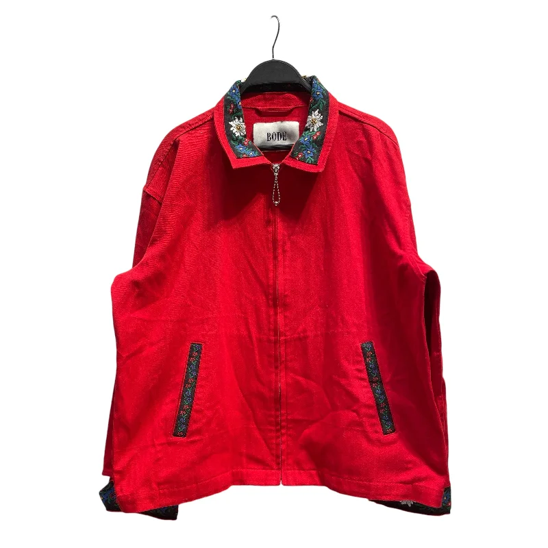 Women's Activewear Apparel BODE/Jacket/S/RED/bode rd jacket floaral sleeve