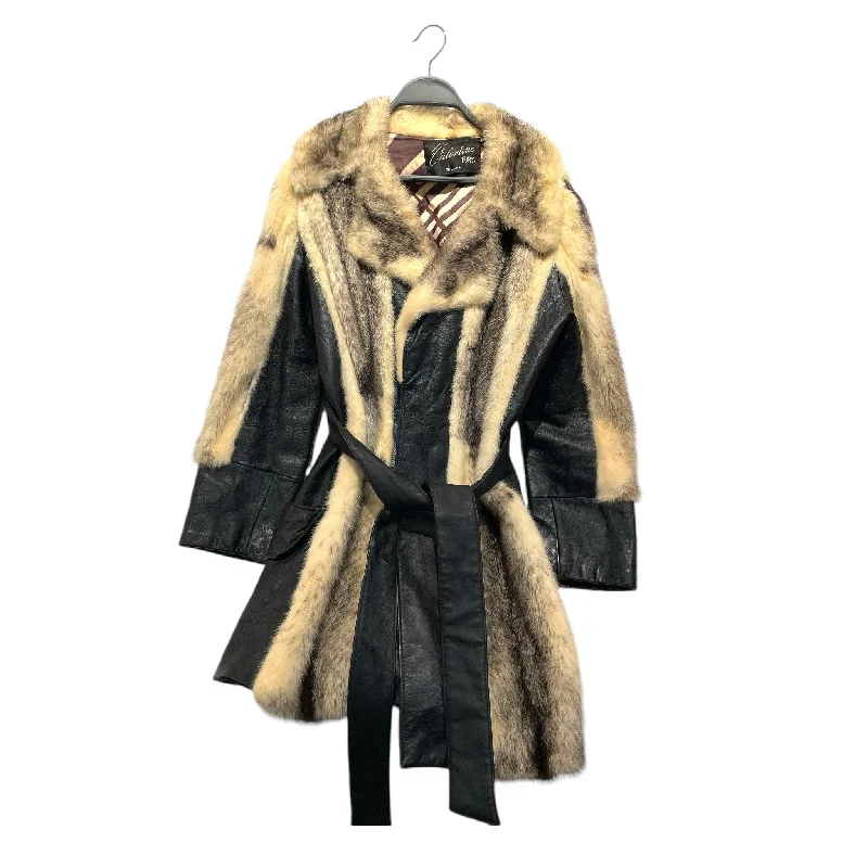 Affordable Online Boutique Vintage/Coat/S/Leather/BLK/