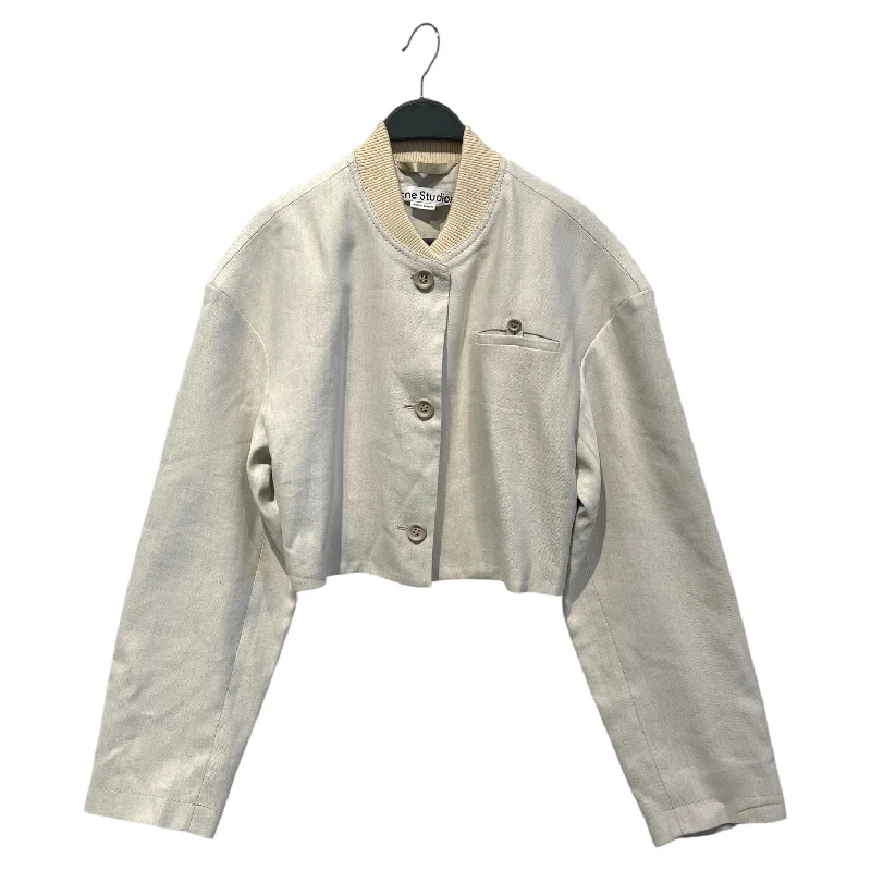 Casual Chic Acne Studios/Jacket/38/Linen/BEG/cropped bomber