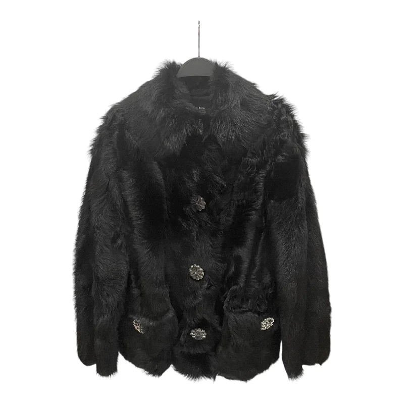 Women's Weekend Outfit SIMONE ROCHA/Jacket/8/Fur/BLK/RABBIT FUR JACKET