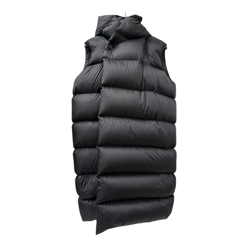 Women's Effortless Casual Outfit Rick Owens/Coat/6/Nylon/BLK/HOODED PUFFER DOWN VEST