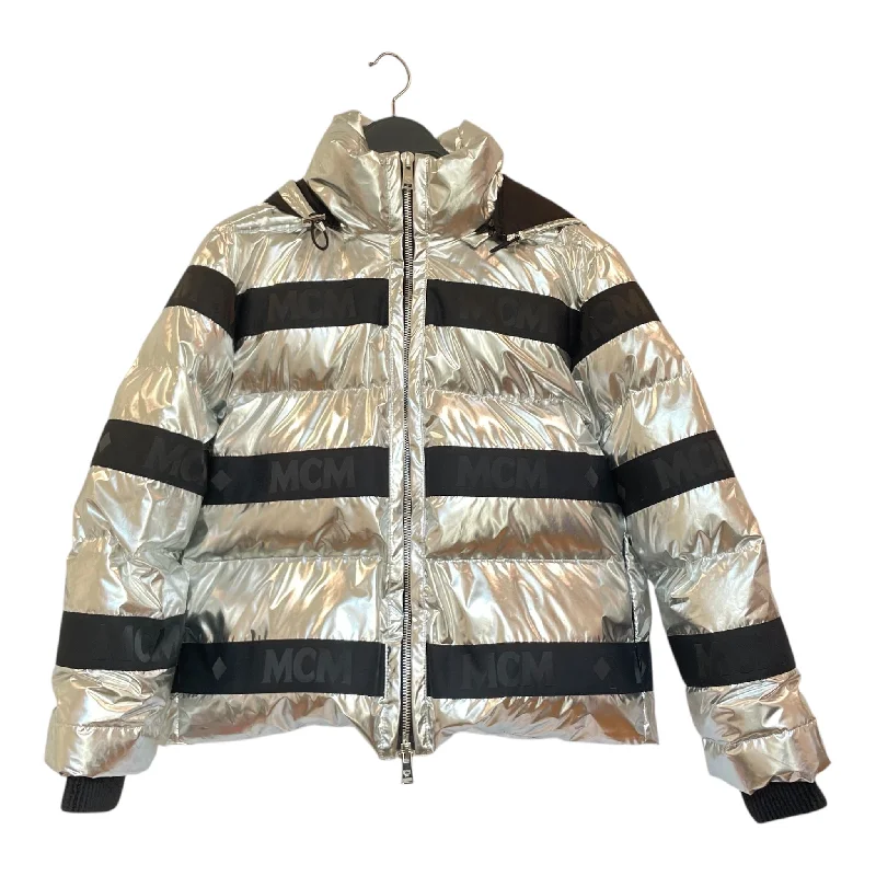 Women's Functional Outdoor Garments MCM/Coat/M/Stripe/Polyester/SLV/PUFFER METALLIC STRIPE