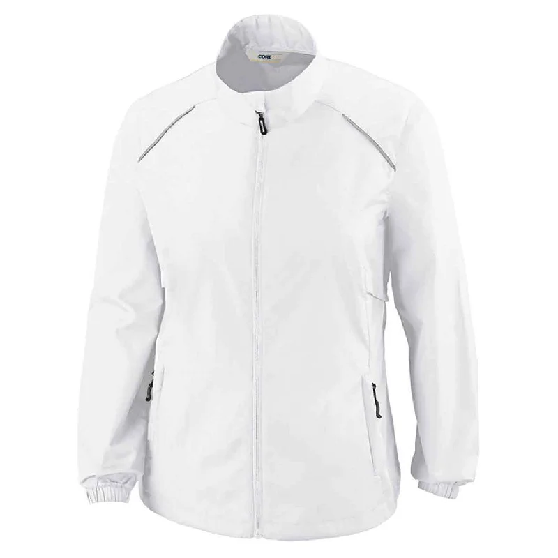 Fashionable Dresses for Women Core 365 Women's White Motivate Unlined Lightweight Jacket