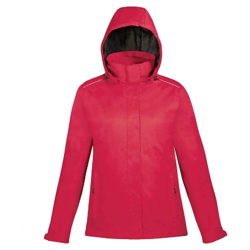 Trendy Boutique Online Core 365 Women's Classic Red Region 3-in-1 Jacket with Fleece Liner