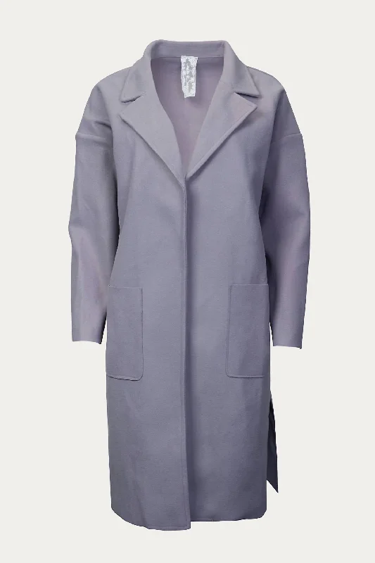 Fashionable Tops for Women All Along Open-Front Coat In Lavender