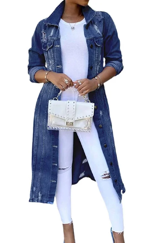 Women's Professional Apparel Denim Duster