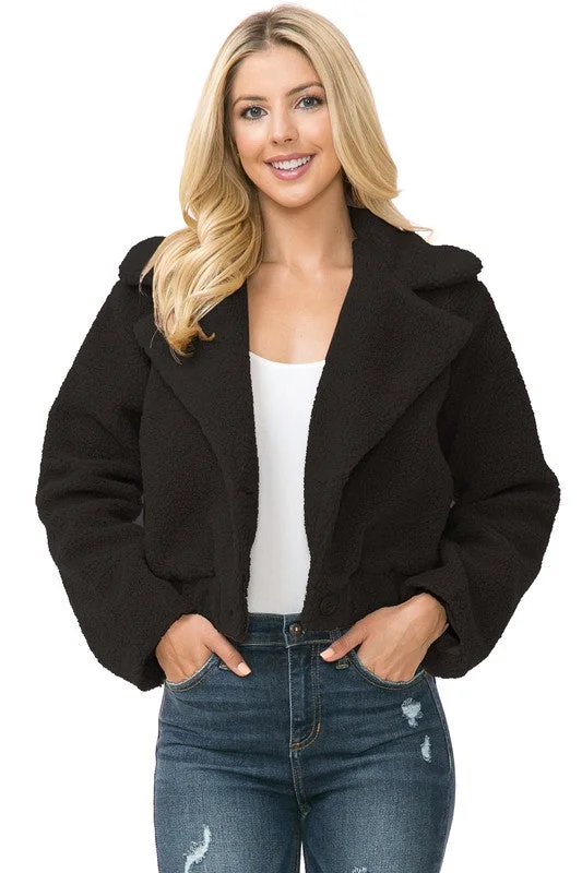 Fashionable Women's Wardrobe DS Women's Faux Fur Jacket