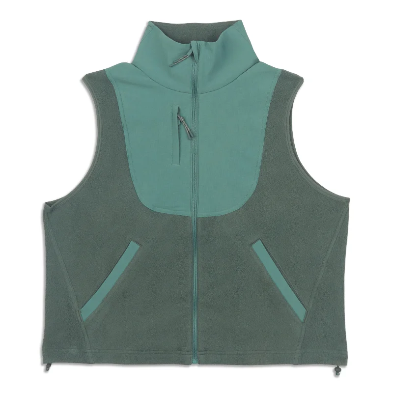 Plus-Size Women's Garments Fleece + Ripstop Hiking Vest - Resale