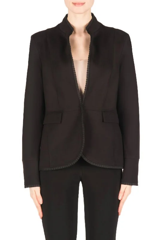 Stylish Women's Garments For Holidays Jacket In Black