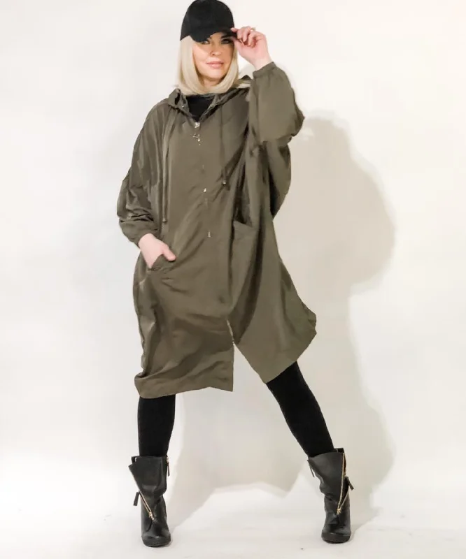 Flash Sale Event Long Hoodie Jacket with Pockets- 2 Colors