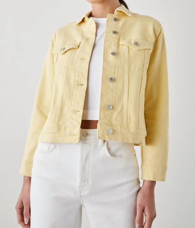 Stylish Women's Clothes for Work and Play Mulholland Jacket In Lemon Drop