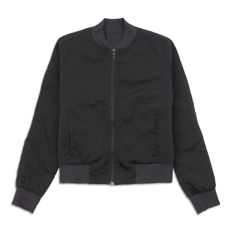 High-End Women's Apparel Non-Stop Bomber Jacket - Resale