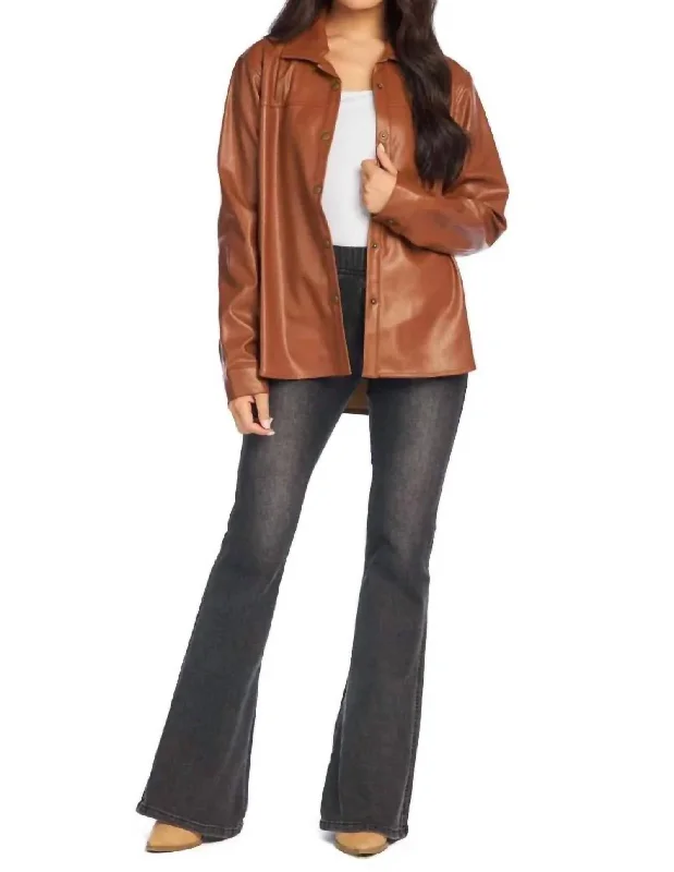 Effortless Chic for Women Salem Shacket In Brown