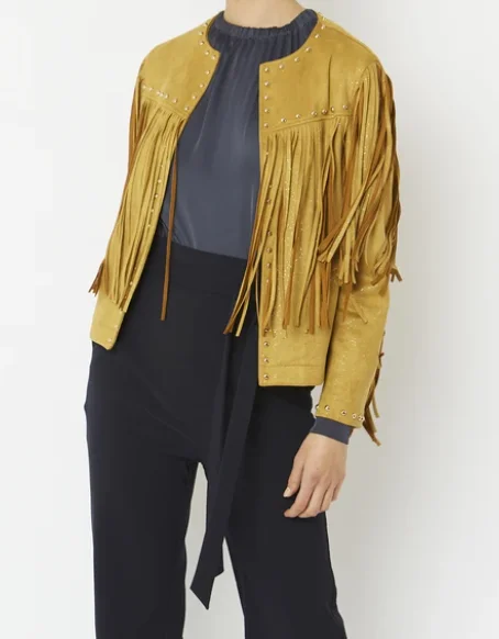 Women's Online Boutique Suede Tassel Jacket - 2 Colors