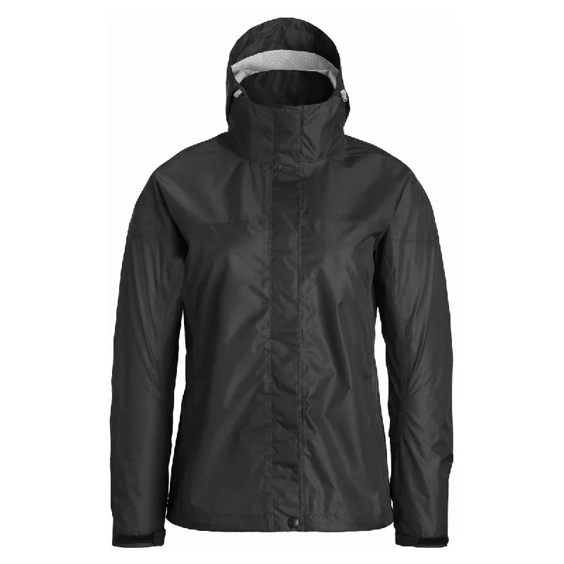 Edgy Fashion Landway Women's Black Monsoon Rain Jacket