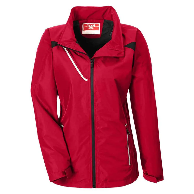 Plus Size Women Wear Team 365 Women's Sport Red Dominator Waterproof Jacket