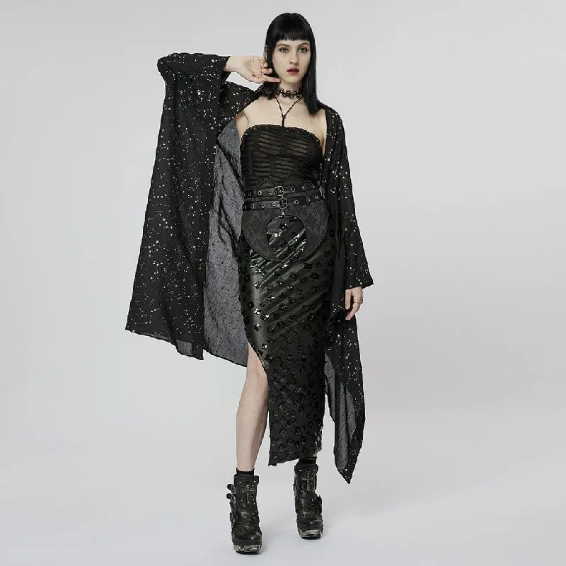 Women's Clothes And Apparel Sets Women's Gothic Star Cutout Irregular Coat