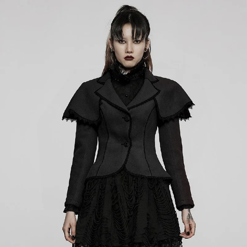 Women's Casual Dresses Women's Gothic Swallow Tail Faux Wool Short Coat