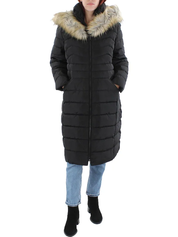 Workwear Fashion for Women Womens Quilted Cold Weather Long Coat