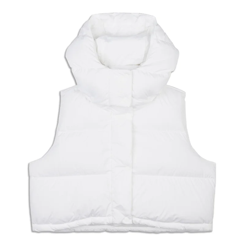 Women's Workout Garments Wunder Puff Super-Cropped Vest - Resale