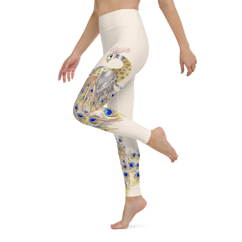 Fashion Forward Peacock High Waist Womens Yoga Leggings